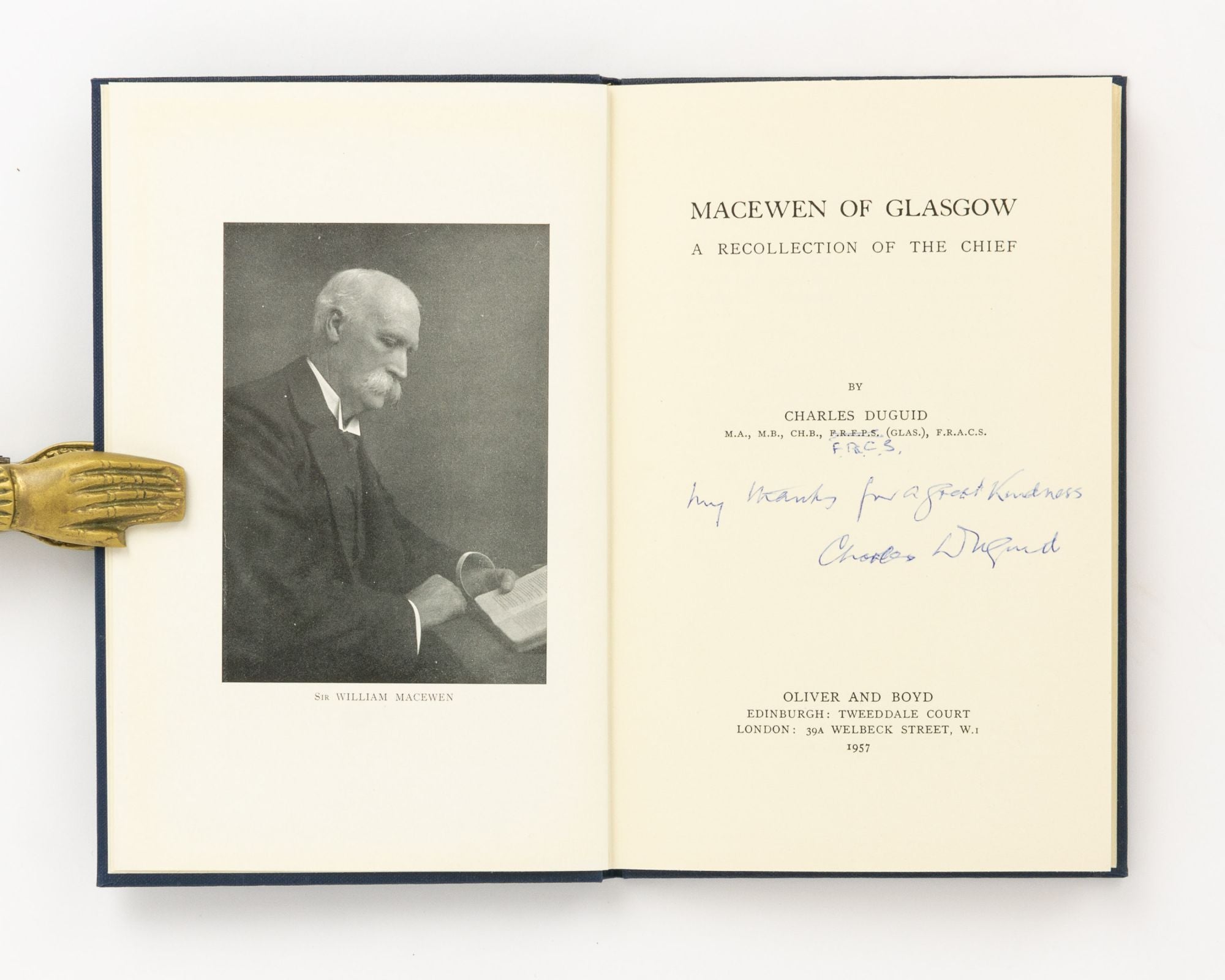 Macewen of Glasgow. A Recollection of the Chief | Charles DUGUID ...