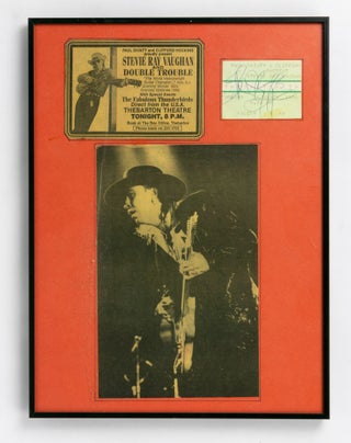 Item #138365 A signed ticket stub from Stevie Ray Vaughan's second, and last, tour of Australia...