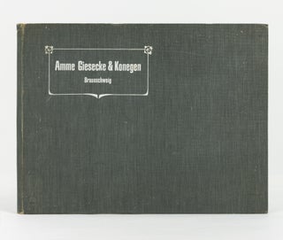 Item #138583 Amme, Giesecke & Konegen, Braunschweig [cover title of a portfolio of plates...