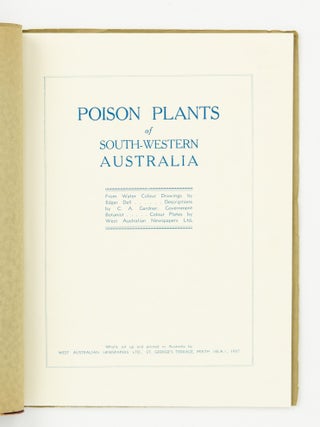 Poison Plants of South-western Australia
