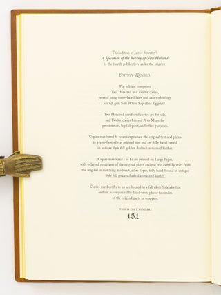 A Specimen of the Botany of New Holland, by James Edward Smith .... The Figures by James Sowerby