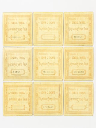 A collection of 17 'Australasian Stereo Views' published by the little-known South Australian photographer, Edwin C. Thomas