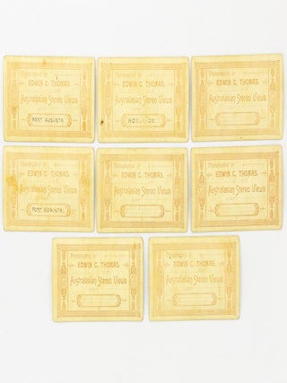A collection of 17 'Australasian Stereo Views' published by the little-known South Australian photographer, Edwin C. Thomas