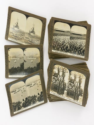 A collection of 42 stereographs showing the American Fleet in Australia, 1908, published by the photographer, George Rose, Melbourne