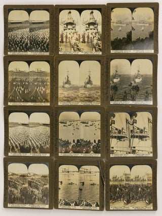 A collection of 42 stereographs showing the American Fleet in Australia, 1908, published by the photographer, George Rose, Melbourne