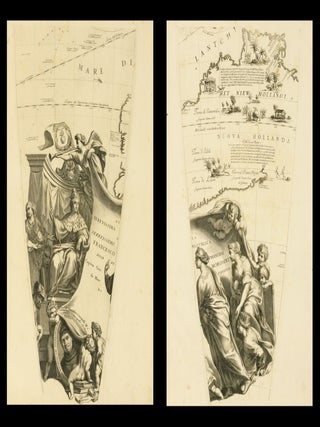 Item #139288 Two adjoining gores from Coronelli's influential three-and-a-half-foot globe of the...