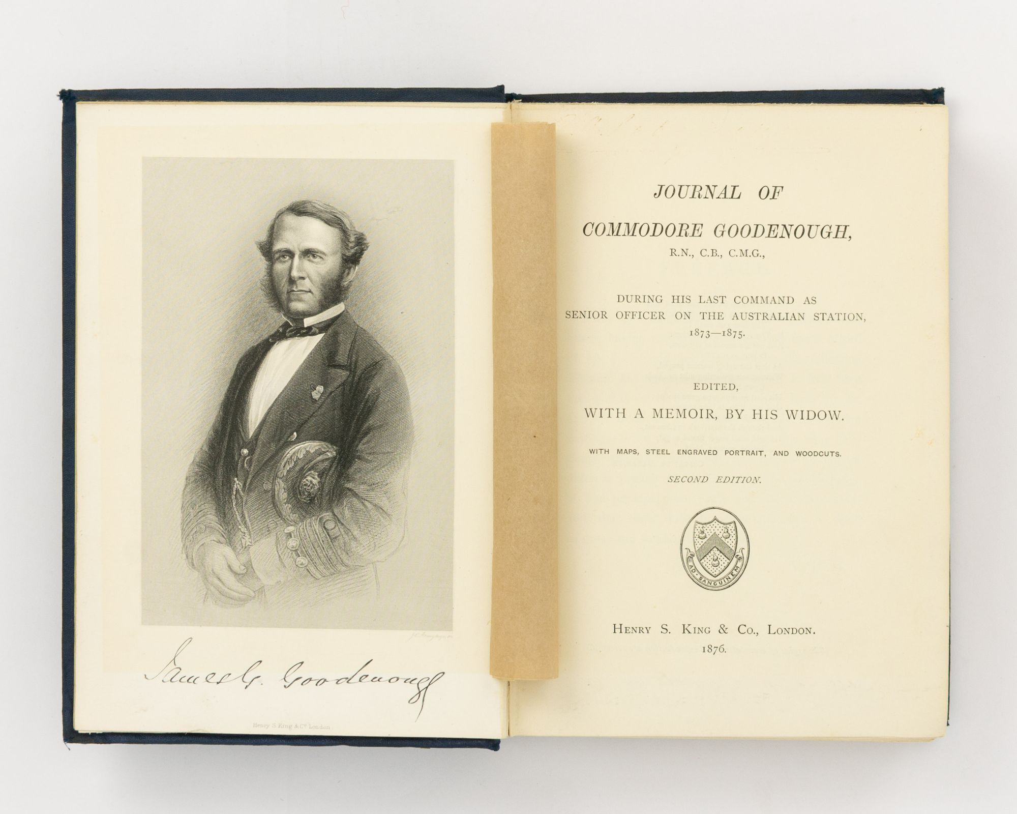 Journal of Commodore Goodenough RN CB CMG during his Last Command as ...