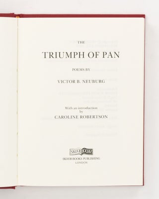 The Triumph of Pan. Poems ... With an Introduction by Caroline Robertson