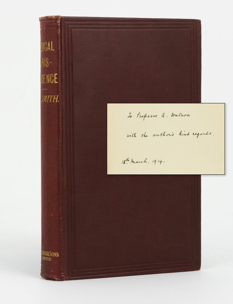 Item #139851 Medical Jurisprudence from the Judicial Standpoint. William Ramsay SMITH.