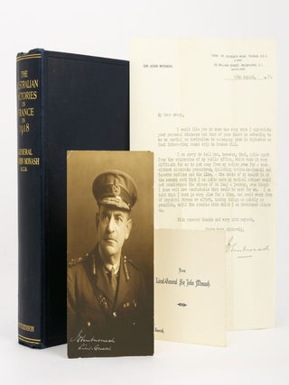 Item #139950 The Australian Victories in France in 1918. Lieutenant-General Sir John MONASH