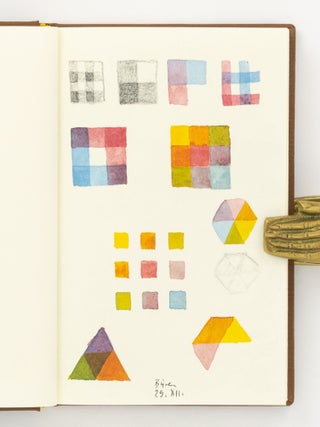 Die Buecher [facsimile editions of three small sketchbooks in a slipcase designed by the artist]