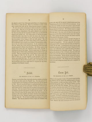 The Vineyards and Orchards of South Australia (First Series) .... being a Series of Articles written expressly for the 'South Australian Advertiser' and 'Weekly Chronicle' and now reprinted from those Journals
