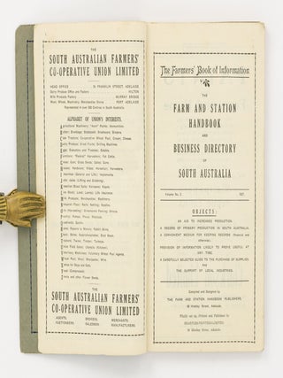 The Farm and Station Handbook and Business Directory of South Australia. Volume No. 2. 1927
