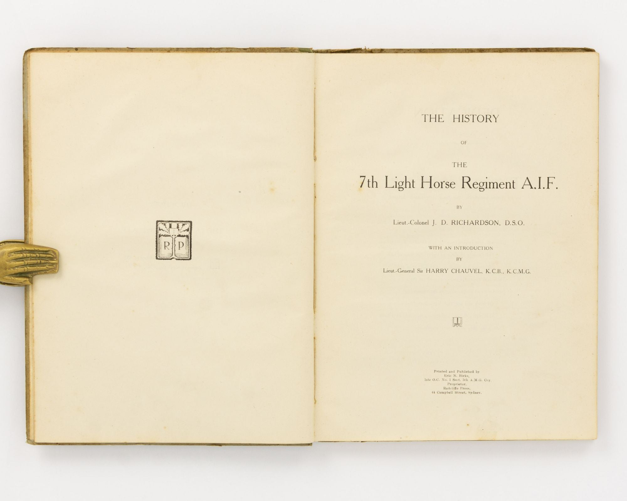 The History of the 7th Light Horse Regiment AIF. The 7th Light Horse ...