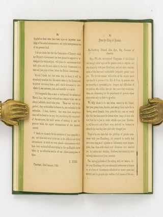 Jamaica. Addresses to His Excellency Edward John Eyre, Esquire, &c., &c., 1865, 1866