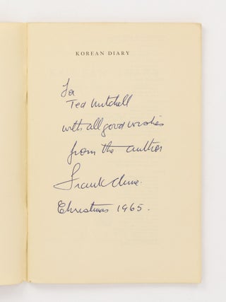 Korean Diary. A Journey to Japan and Korea in 1950