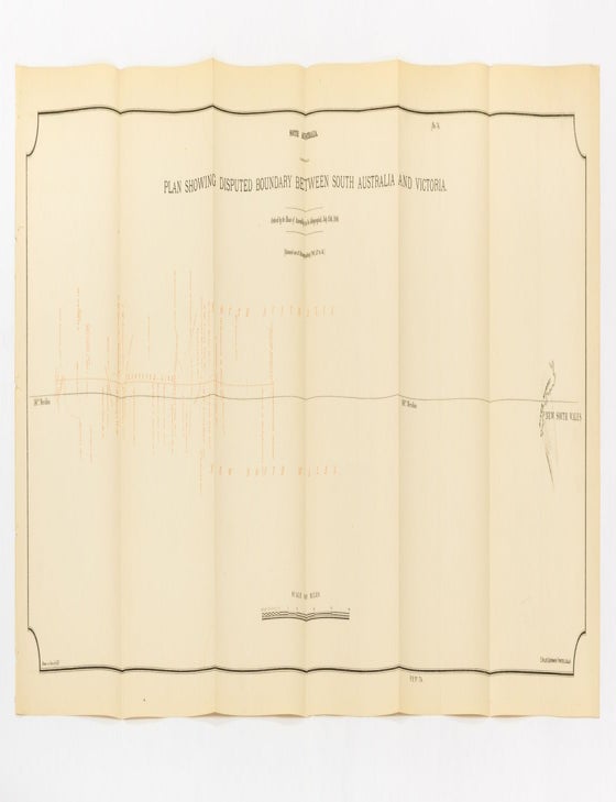 Plan showing Disputed Boundary between South Australia and Victoria ...