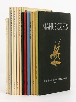 Item #140880 Manuscripts... Number 1, [November 1931] to Number 13, May 1935 (the complete set,...