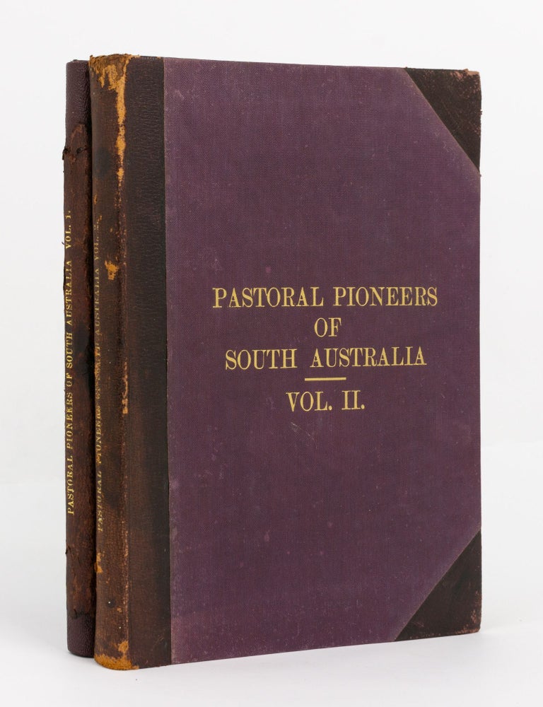 Item #141101 Pastoral Pioneers of South Australia... Reprinted from 'The Stock and Station Journal'. Rodney COCKBURN.
