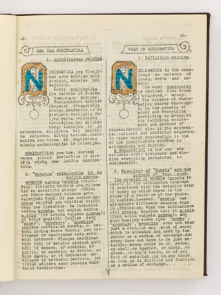 Cyclopedia of Lithuanian Numismatics. Volume I: Primitive Money in Prehistoric Times [all published]