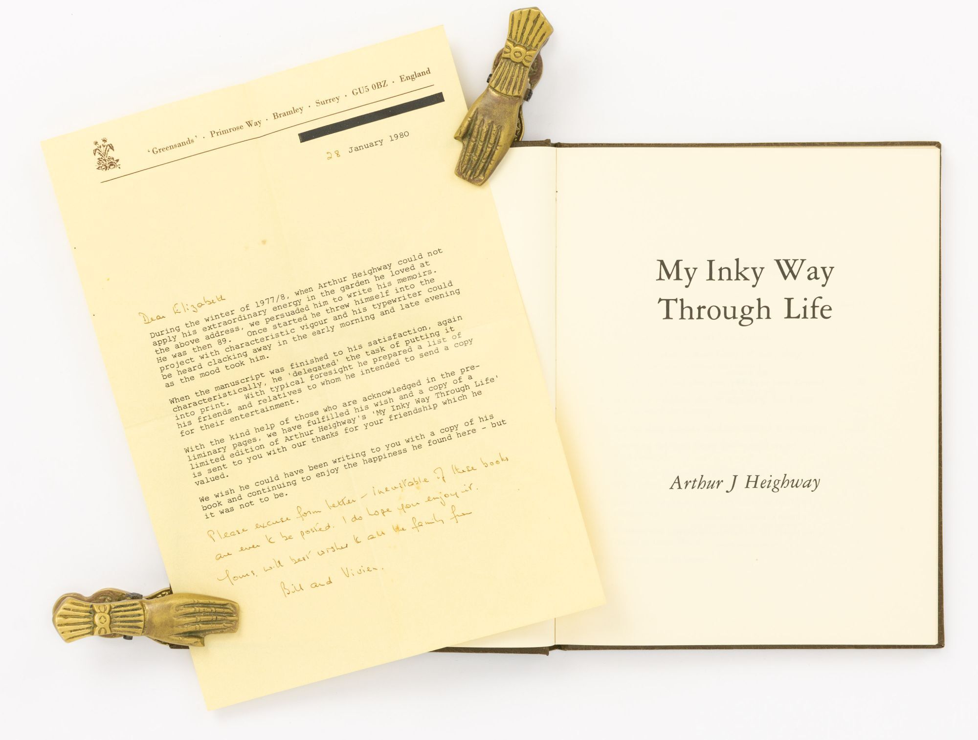 My Inky Way Through Life | Arthur J. HEIGHWAY | First Edition