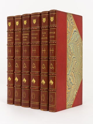 Item #141407 Six volumes attractively bound in three-quarter red morocco by Bumpus, comprising...