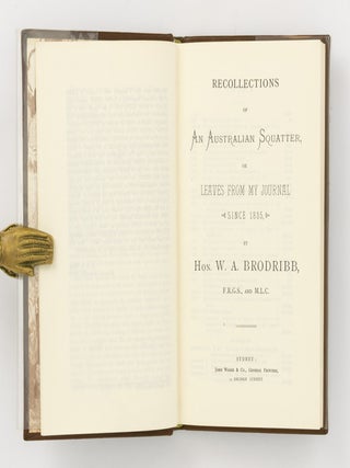 Recollections of an Australian Squatter, 1835-1883
