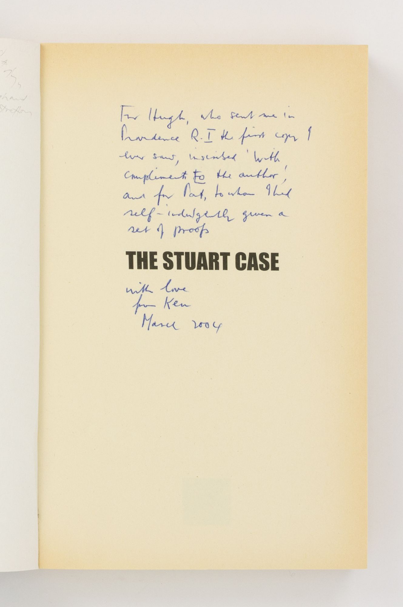 Stuart Case The Stuart Case | K. S INGLIS | First Edition