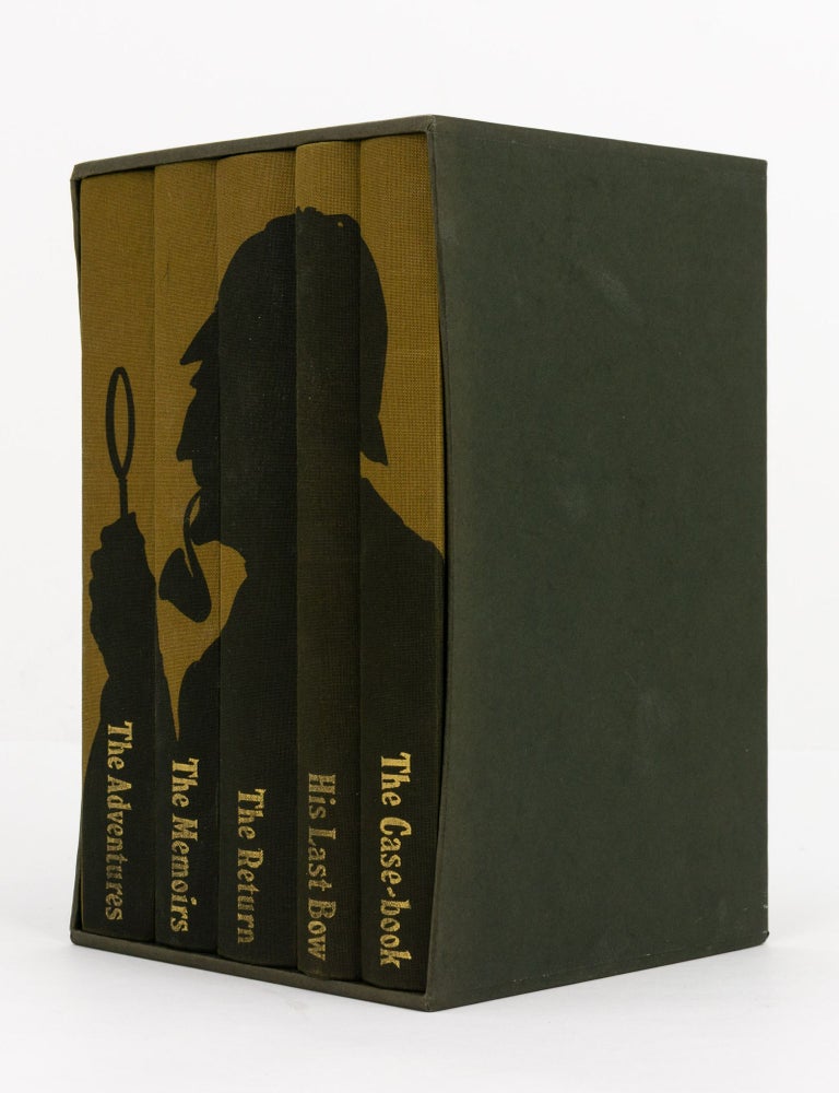 Item #141856 Sherlock Holmes. Complete Stories. [A five-volume boxed set comprising The Adventures of Sherlock Holmes; The Memoirs of Sherlock Holmes; The Return of Sherlock Holmes; His Last Bow; and The Case-Book of Sherlock Holmes]. Arthur Conan DOYLE.