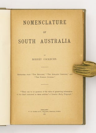 Nomenclature of South Australia
