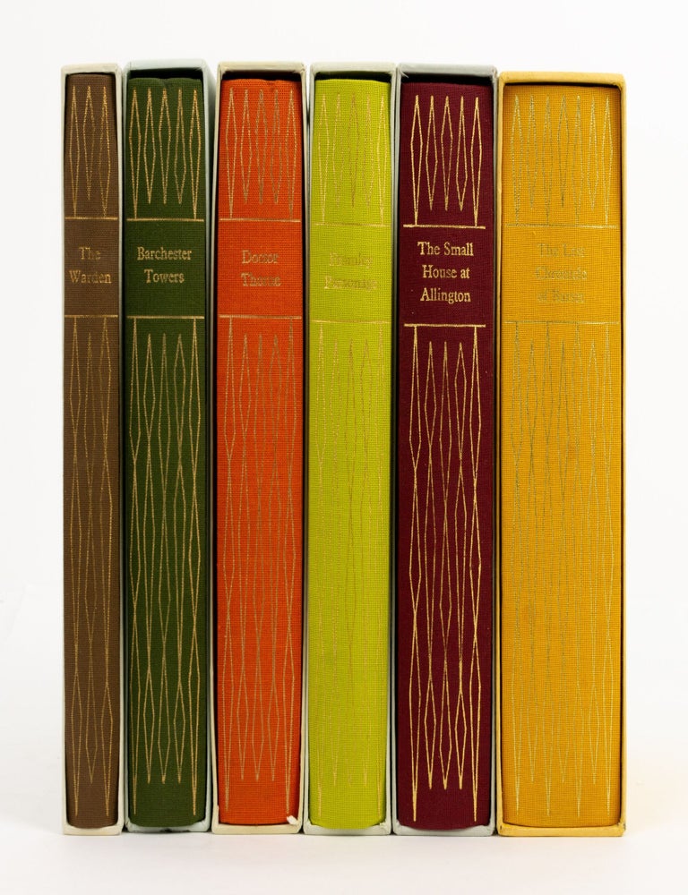 Item #141900 The Barsetshire Chronicles. [The six-volume set, comprising The Warden; Barchester Towers; Doctor Thorne; Framley Parsonage; The Small House at Allington; and The Last Chronicle of Barset]. Anthony TROLLOPE.