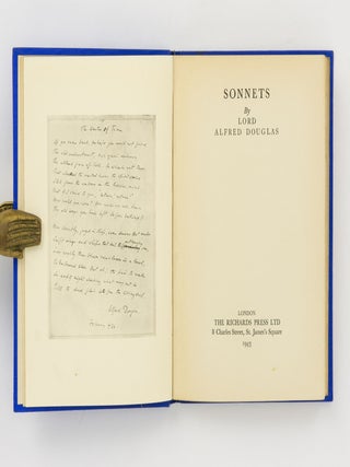 Item #142094 Sonnets. Lord Alfred DOUGLAS