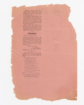A substantial run of 111 issues of the Special Siege Edition and Special Siege Slips of 'The Mafeking Mail', from Number 1 (1 November 1899) to Number 148 (23 May 1900), the first issue after the end of the siege, with impeccable provenance