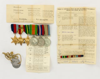 A small archive comprising letters (including autograph letters from Montgomery of Alamein and Alexander of Tunis), photographs, memorabilia, dog tags, and war service medals relating to the Cockington brothers from Woodville in suburban Adelaide, SX 3932 Gunner Frederic John Cockington and 407707 Sergeant Percival Cockington (RAAF)
