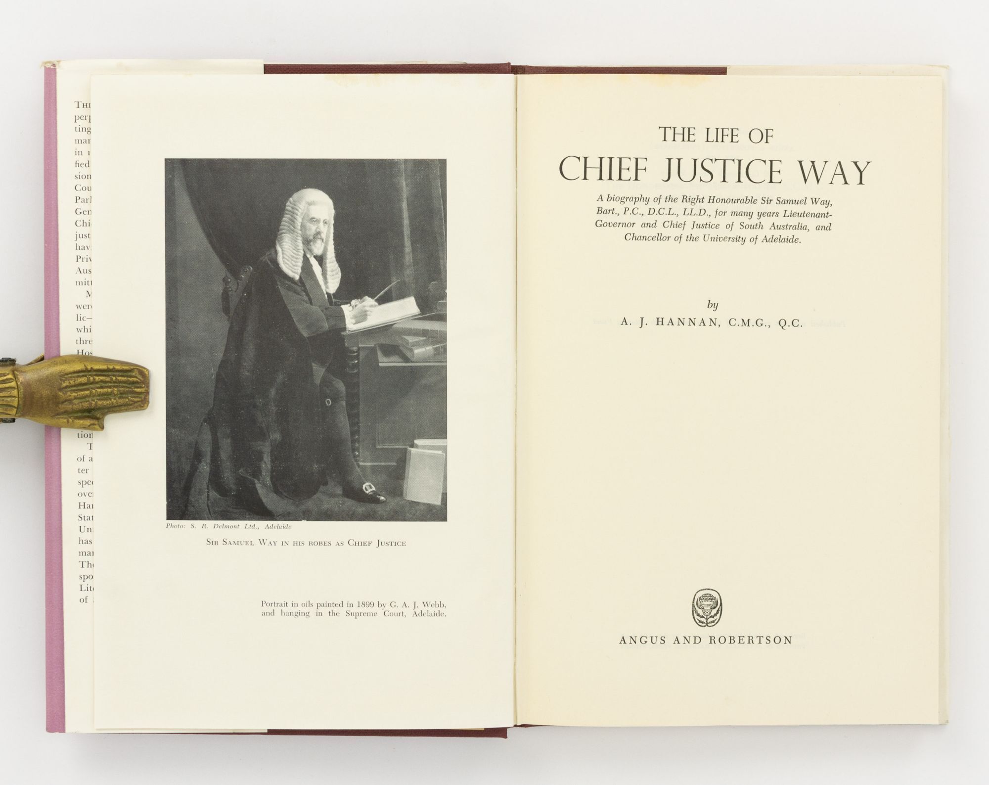 The Life of Chief Justice Way | Chief Justice Sir Samuel WAY, A. J ...