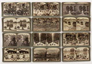 A collection of 100 sepia-toned stereographs of India published by Underwood and Underwood, New York