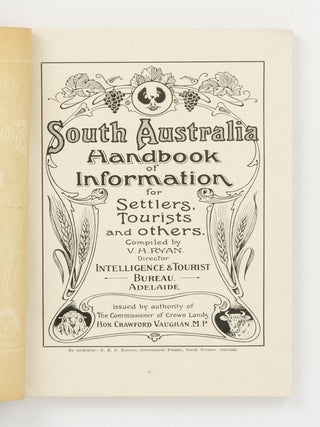 South Australia. Handbook of Information for Settlers, Tourists and others