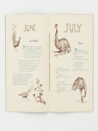 An Australian Bird Calendar. Written by E.S. Emerson. Illustrated by Norman Lindsay. (This Calendar first appeared in the 'Lone Hand' Magazine)