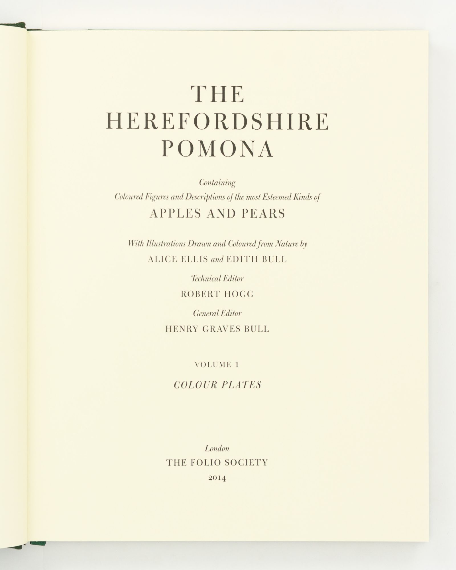 The Herefordshire Pomona. Containing Coloured Figures and Descriptions ...