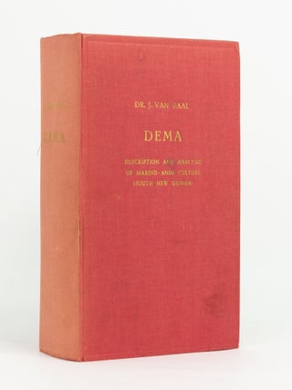 Item #143415 Dema. Description and Analysis of Marind-Anim Culture (South New Guinea). Dr. J. van...