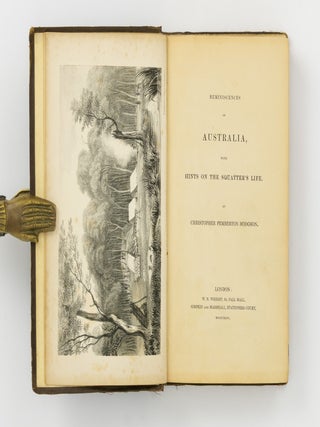 Reminiscences of Australia, with Hints on the Squatter's Life