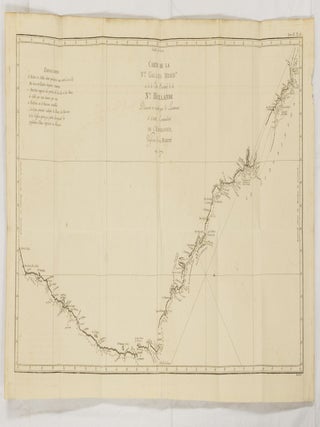 Carte de la Nle. Galles Meridle. ou de la Côte Orientale de la Nle. Hollande, découverte et visitée par le Lieutenant J. Cook, Commandant de l'Endeavour, Vaisseau de sa Majesté en 1770