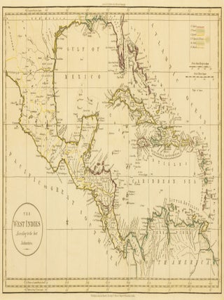 Item #143642 The West Indies, According to the best Authorities. West Indies, William GUTHRIE