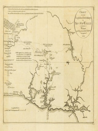 Item #143671 Charte von den Englischen Niederlassungen in Neu-Süd-Wallis. German Map of Early...