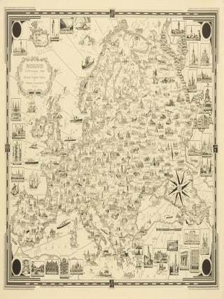 Item #143698 Europe. A Pictorial Map. Europe, Ernest Dudley CHASE