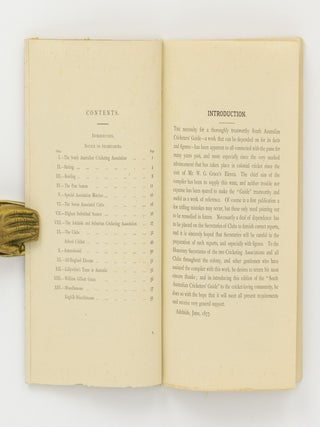 The South Australian Cricketers' Guide. Season 1876-77