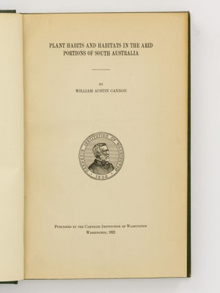 Plant Habits and Habitats in the Arid Portions of South Australia