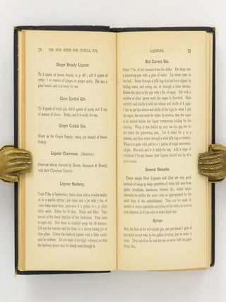 New Guide for the Hotel, Bar, Restaurant, Butler, and Chef. Being a Hand Book for the Management of Hotel and American Bars, and the Manufacture of the Principal New and Fashionable Drinks. Hotel & Restaurant Cookery, as now practised, with the Newest Entrees and Dishes...