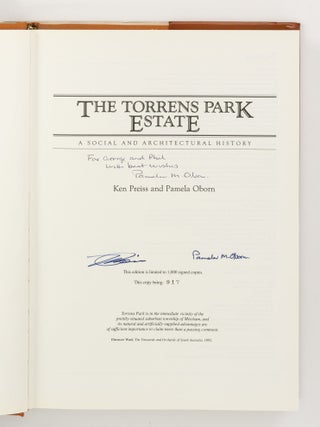 The Torrens Park Estate. A Social and Architectural History