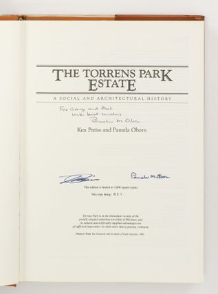 The Torrens Park Estate. A Social and Architectural History